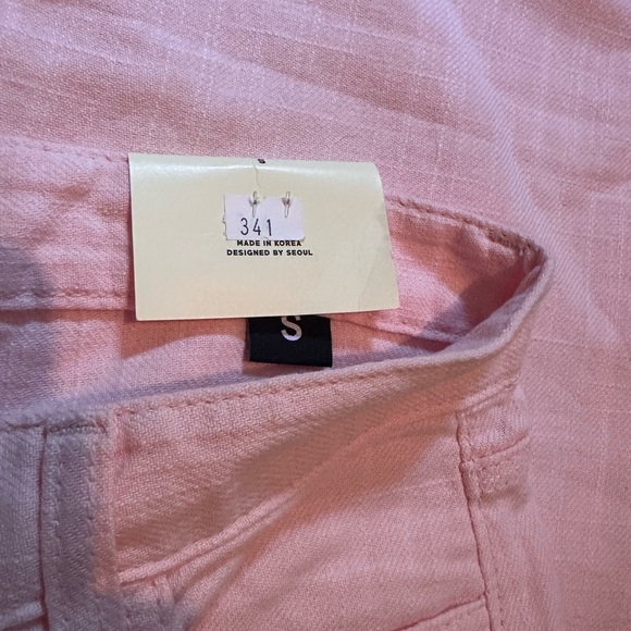 Pink Linen Pants - Picture 4 of 4